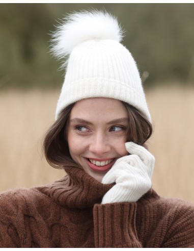 BONNET CACHEMIRE POMPON