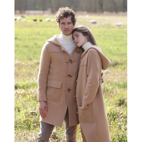 WOMEN'S MIXED DUFFLE COAT