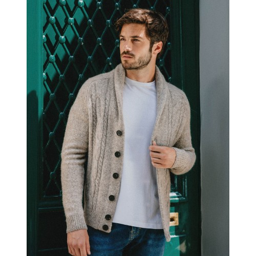 SHAWL COLLAR 6 BUTTON CARDIGAN