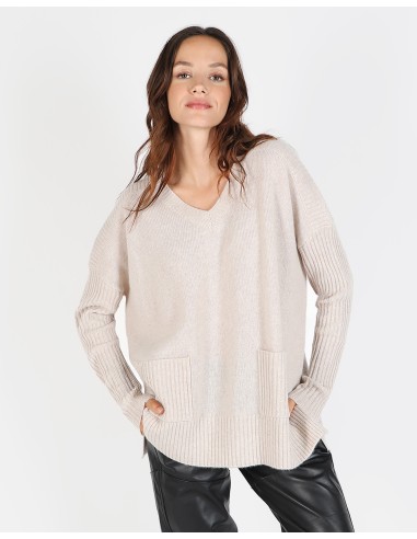 2 POCKET XL V NECK SWEATER